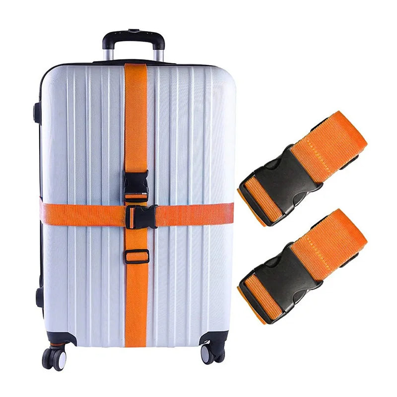 2 Pièces de Sangles de Valise en Nylon Ajustables - Ceinture de Bagage pour Valise, Accessoire de Voyage, Sangle de Sécurisation et de Rangement - La Maison Cozy