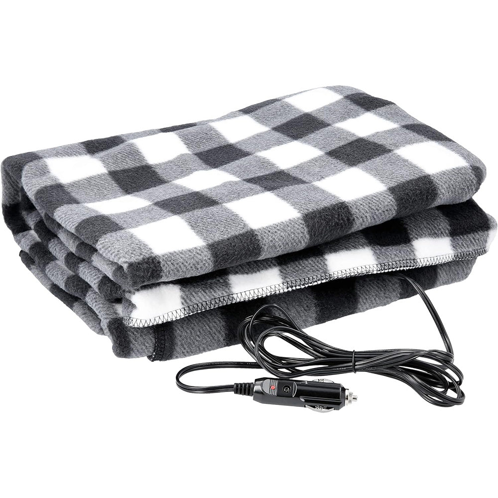 Couverture Chauffante Premium Cozy pour Voiture - 12V, Couverture Polaire Chauffante avec Minuterie de Sécurité et Température Constante - La Maison Cozy