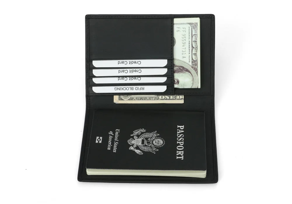 Étui pour Passeport en Fibre de Carbone – Portefeuille de Voyage Slim - La Maison Cozy