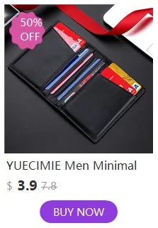 Porte-Cartes Mince pour Homme YUECIMIE - Porte-Cartes Slim en Cuir Véritable avec Protection RFID - La Maison Cozy