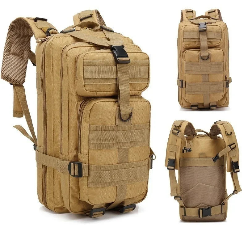 Sac à dos tactique QT&QY 30/45L pour homme - Sac de randonnée, sac de survie extérieur, sac de trekking et de chasse, pack d’assaut 3P, sac EDC avec système MOLLE - La Maison Cozy