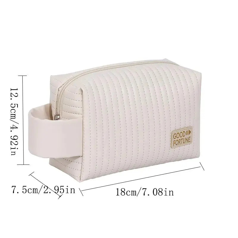 Petite Trousse de Maquillage Étanche - Pochette Cosmétique Portable pour Voyage et Accessoires de Beauté - Cadeau Idéal pour Femmes - La Maison Cozy