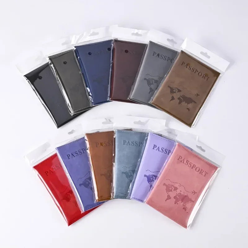 Porte-passeport Vintage en Cuir PU - Protection pour Billets, Passeport, Cartes d'Identité - La Maison Cozy