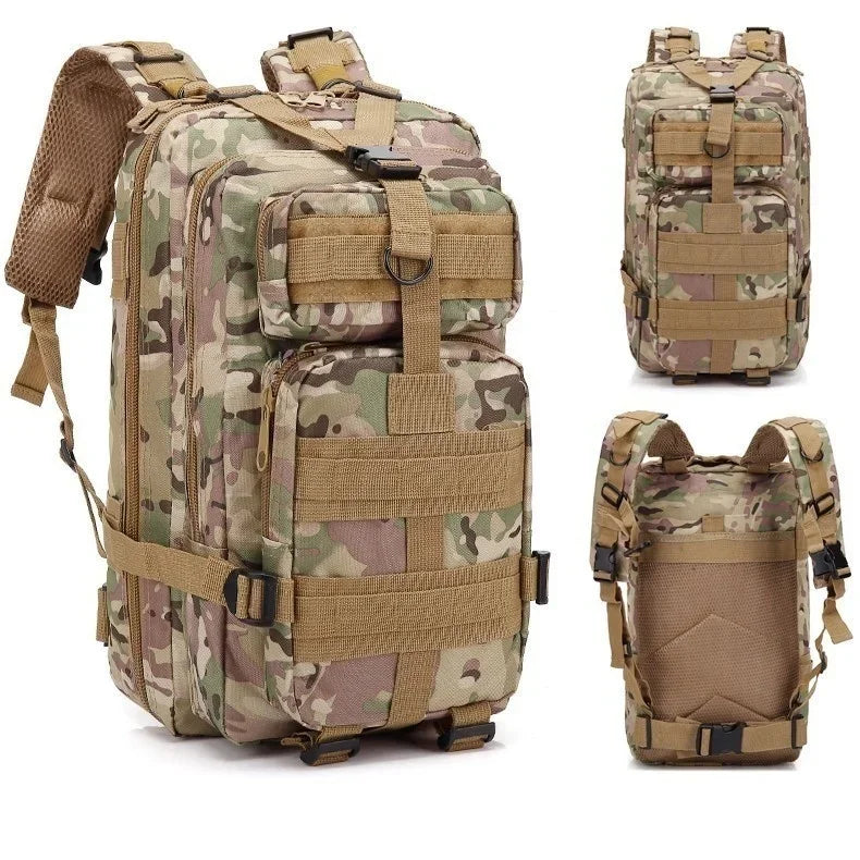 Sac à dos tactique QT&QY 30/45L pour homme - Sac de randonnée, sac de survie extérieur, sac de trekking et de chasse, pack d’assaut 3P, sac EDC avec système MOLLE - La Maison Cozy