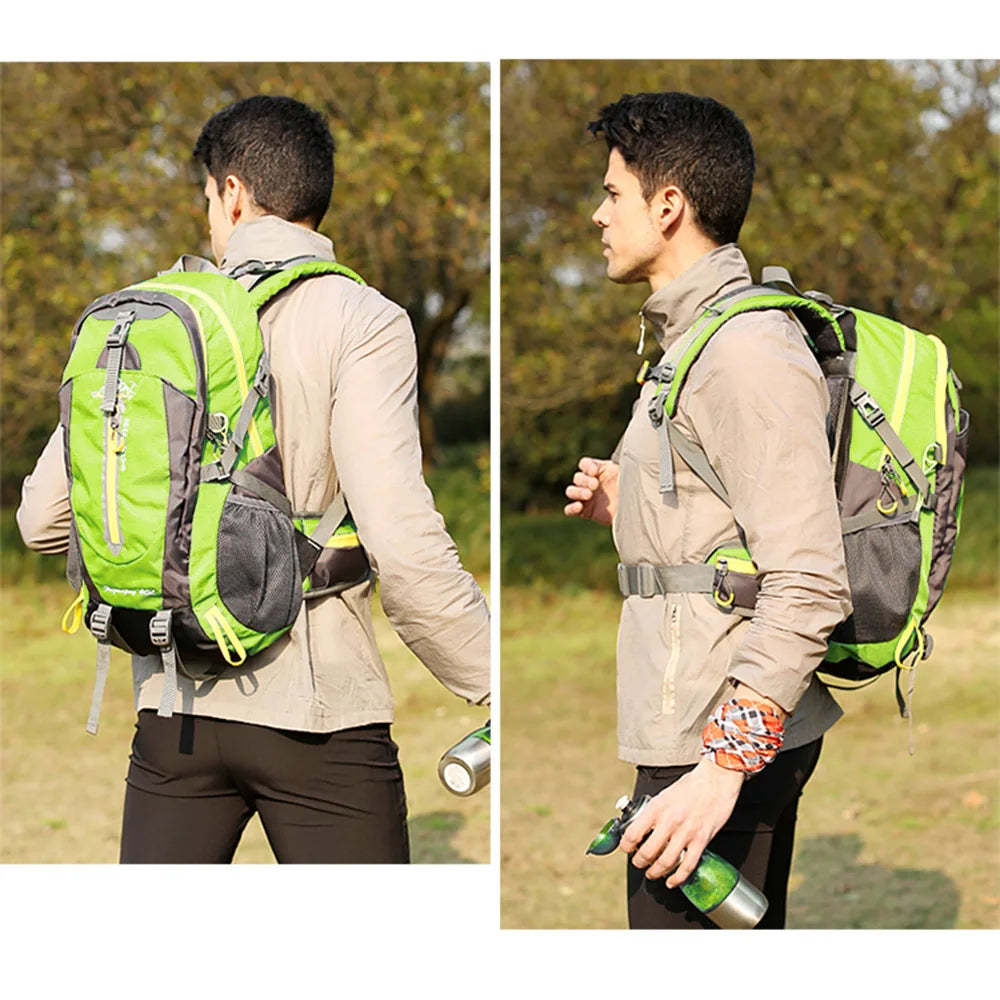 Sac à Dos de Voyage 40L Résistant à l'Eau - Sac de Camping, Randonnée, Sac à Dos pour Ordinateur Portable, Sac de Trekking et Escalade pour Homme et Femme, Accessoires de Randonnée - La Maison Cozy