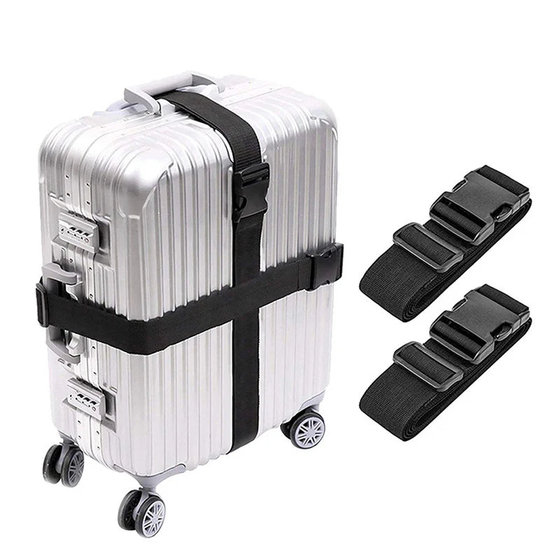 2 Pièces de Sangles de Valise en Nylon Ajustables - Ceinture de Bagage pour Valise, Accessoire de Voyage, Sangle de Sécurisation et de Rangement - La Maison Cozy