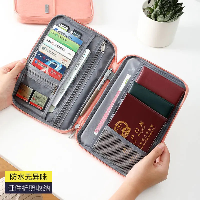 Porte-Passeport avec Fermeture Éclair – Accessoires de Voyage, Organisateur de Documents et Porte-Cartes - La Maison Cozy