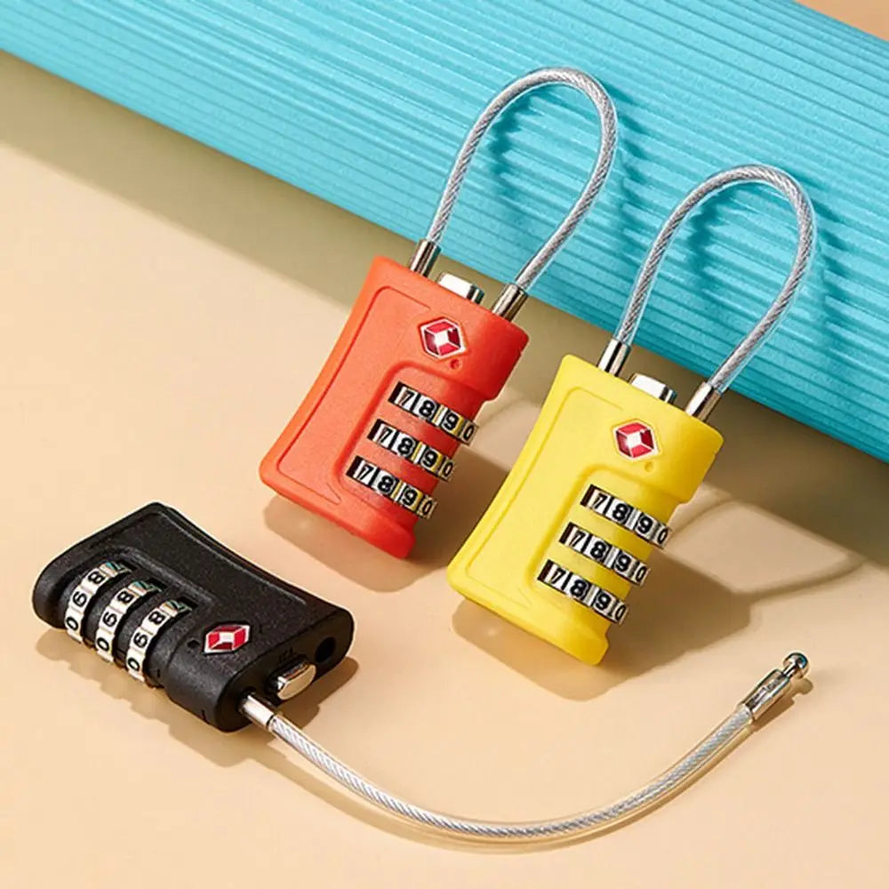 Cadenas de Cabinet et de Voyage à Couleurs Contrastées - Cadenas à Code TSA pour Bagages, Verrou de Sécurité à 3 Chiffres pour Luggage - La Maison Cozy