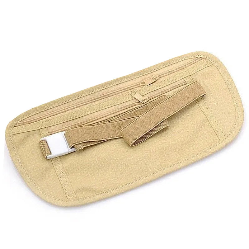 Pochette de Voyage Unisexe avec Ceinture – Porte-Monnaie de Sécurité Caché avec Fermeture Éclair - La Maison Cozy