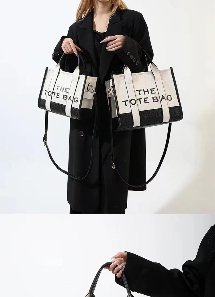 Sac à Main de Luxe pour Femmes - Sac Fourre-Tout en Cuir PU, Sac à Bandoulière, Sac à Lettre, Sac de Voyage avec Poignée Supérieure 2024 - La Maison Cozy