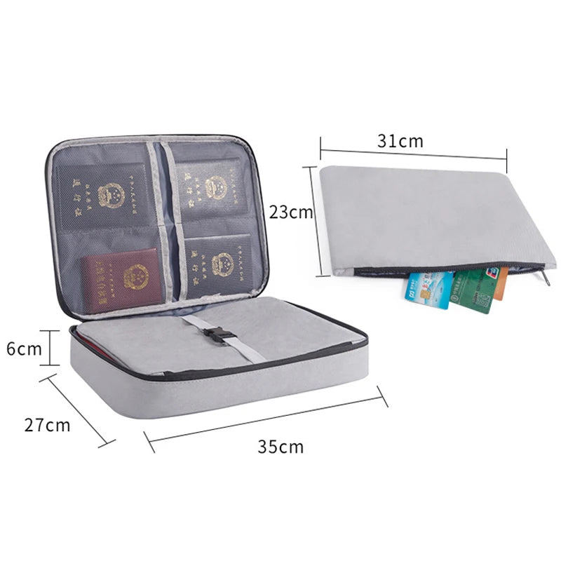 Organisateur de Documents – Porte-Documents A4, Sac Homme/Femme, Étui de Rangement, Porte-Passeport, Organisateur Fonctionnel - La Maison Cozy