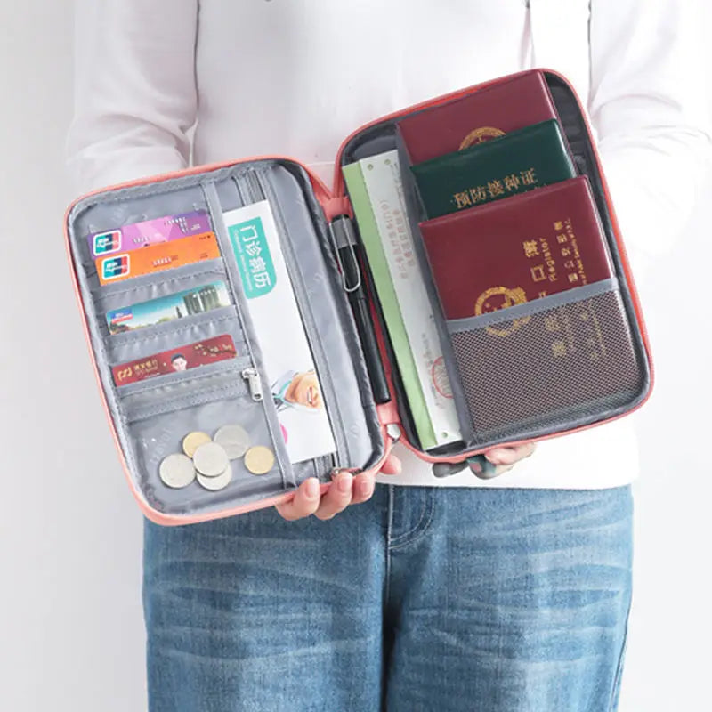 Porte-Passeport avec Fermeture Éclair – Accessoires de Voyage, Organisateur de Documents et Porte-Cartes - La Maison Cozy