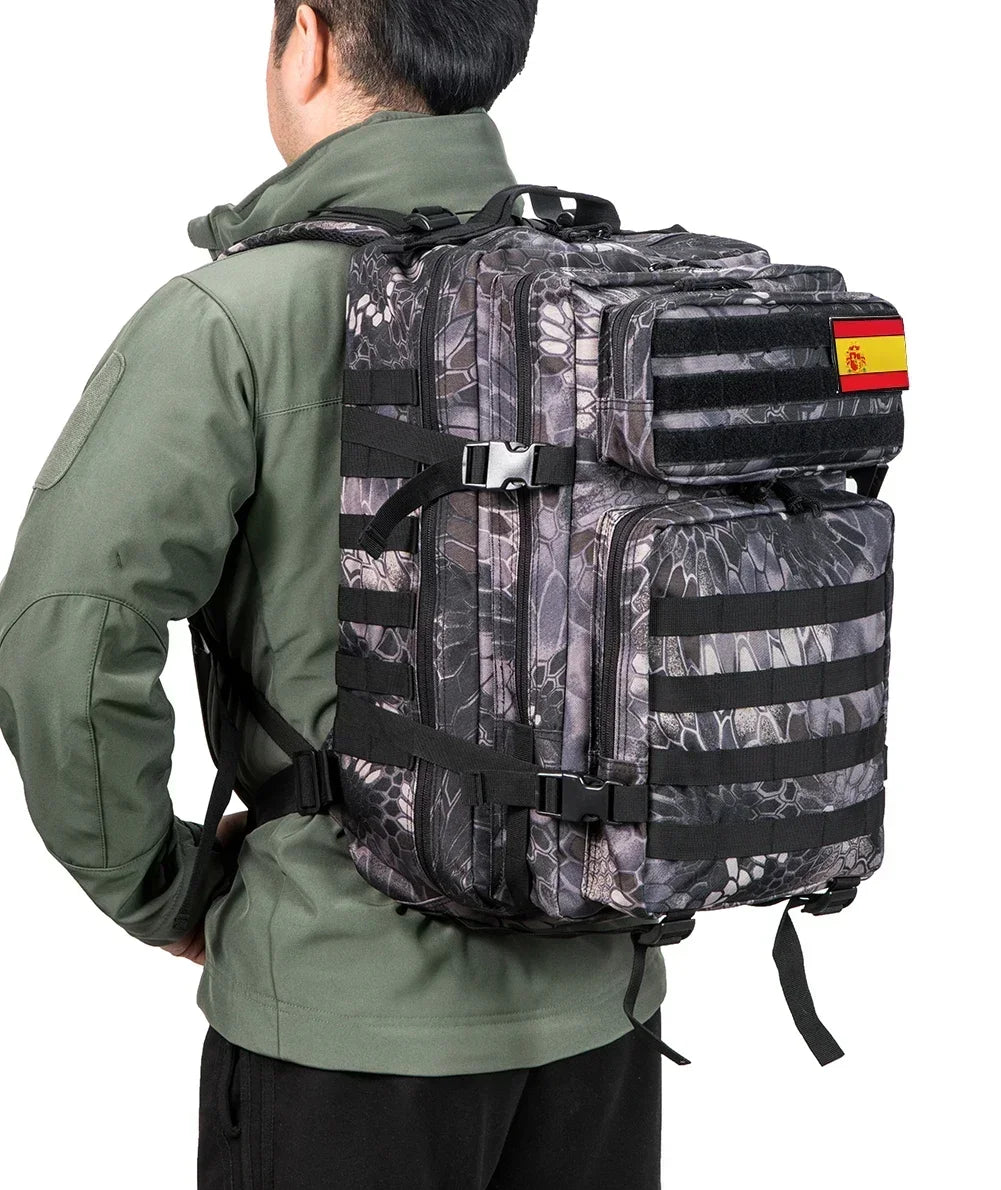 Sac à Dos de Gym 45L pour Hommes/Femmes - Sac Tactique de Randonnée et Camping - La Maison Cozy