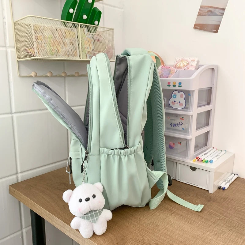 Sac à dos féminin tendance - Sac à dos de grande capacité étanche, sac à dos pour ordinateur portable, sac scolaire pour filles, sac de voyage et de livres mignon - La Maison Cozy