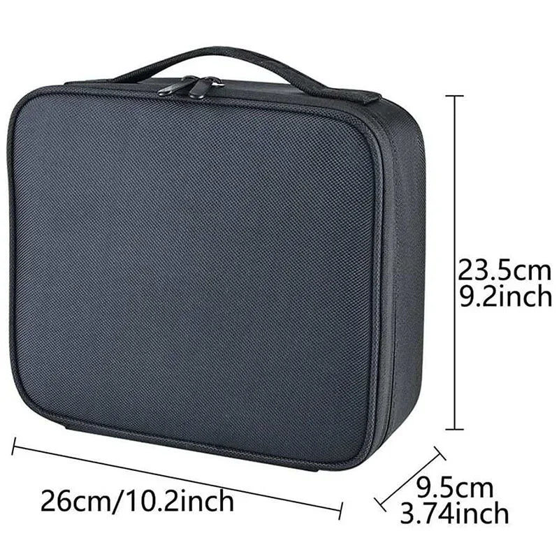 Nouveau Sac de Maquillage pour Femmes - Sac de Voyage Imperméable avec Broderie et Compartiments de Rangement pour Outils de Beauté - La Maison Cozy