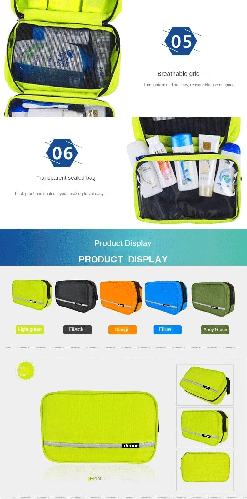 Grande trousse de toilette suspendue pour hommes - Organisateur de voyage imperméable pour cosmétiques et maquillage - La Maison Cozy