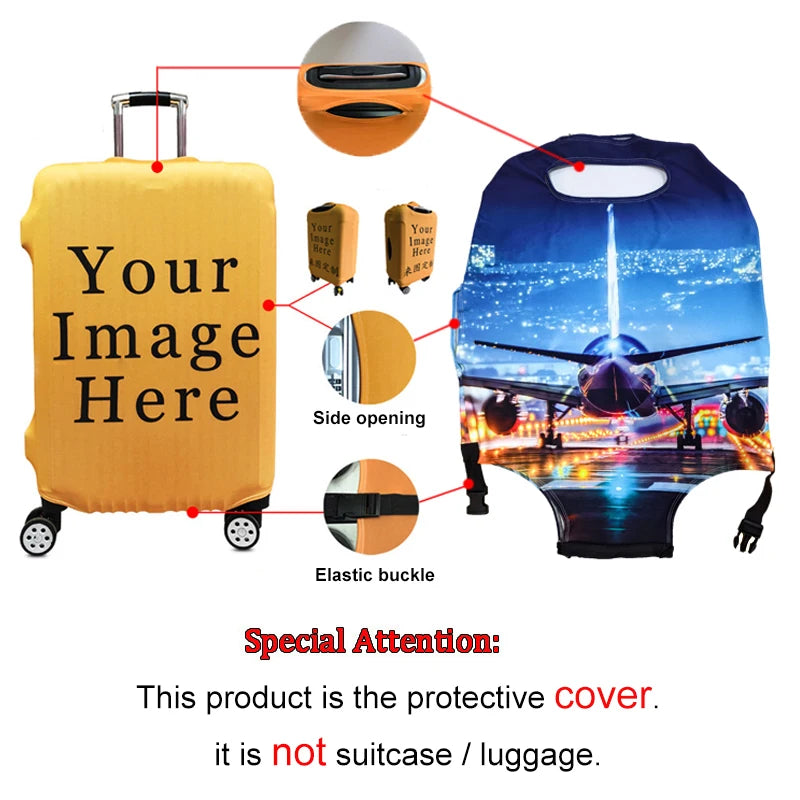 Housses de Protection de Valise 3D Cartoon - Covers Colorés pour Bagages à Roulettes, Accessoires de Voyage pour Hommes, Femmes et Enfants - La Maison Cozy