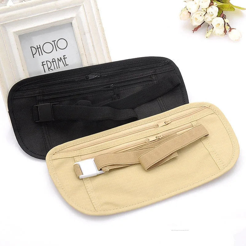 Pochette de Voyage Unisexe avec Ceinture – Porte-Monnaie de Sécurité Caché avec Fermeture Éclair - La Maison Cozy