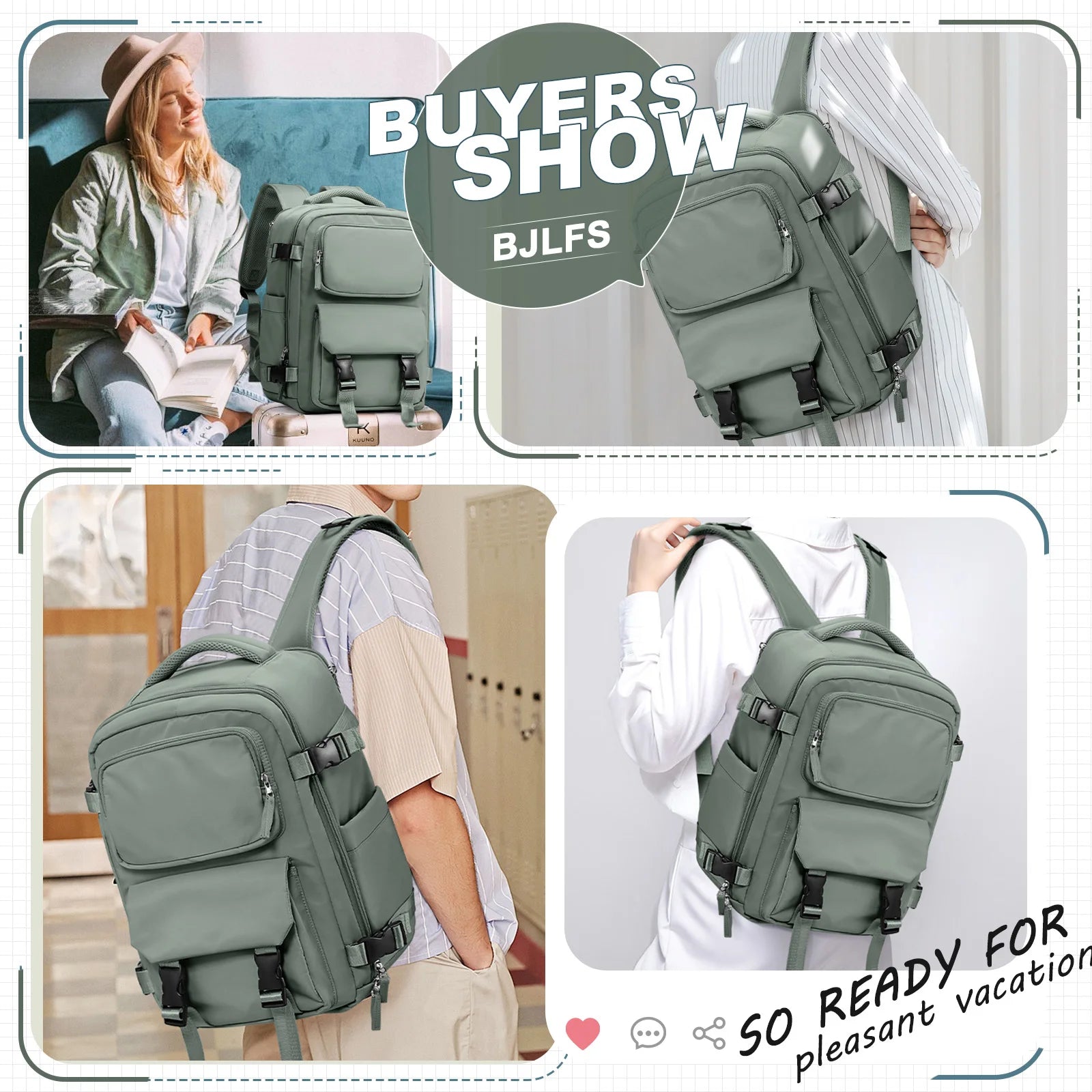 Sac à dos de voyage pour femme - Sac renforcé et étanche pour ordinateur portable, sac scolaire décontracté, sac cabine avion pour hommes et femmes - La Maison Cozy