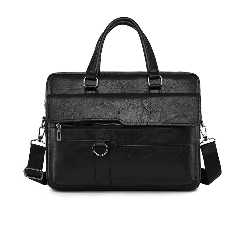 Sac en Cuir pour Hommes - Sacoche de Bureau, Portefeuille pour Ordinateur Portable - La Maison Cozy