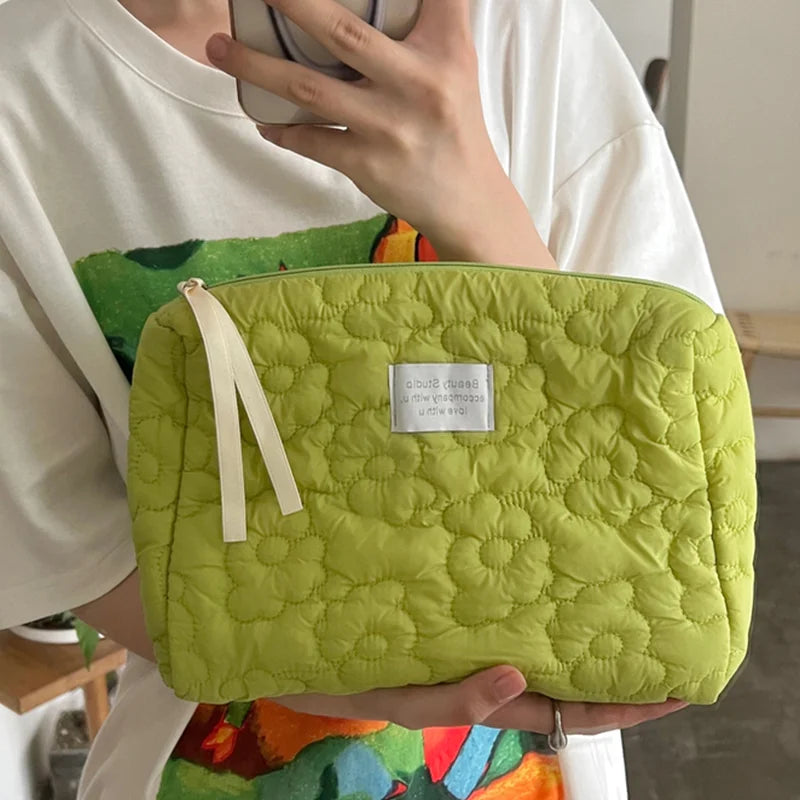 Nouveau Sac de Maquillage à Motif Floral pour Femmes - Organisateur de Toiletries et Cosmétique avec Fermeture Éclair - La Maison Cozy