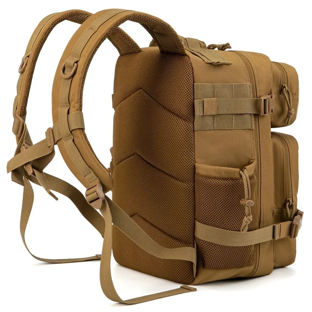 QT&QY 25L/45L Sac à Dos Tactique Militaire pour Hommes et Femmes - Sac d'Assaut Armée - Petit Sac à Dos Scolaire avec Porte-Bouteille - La Maison Cozy