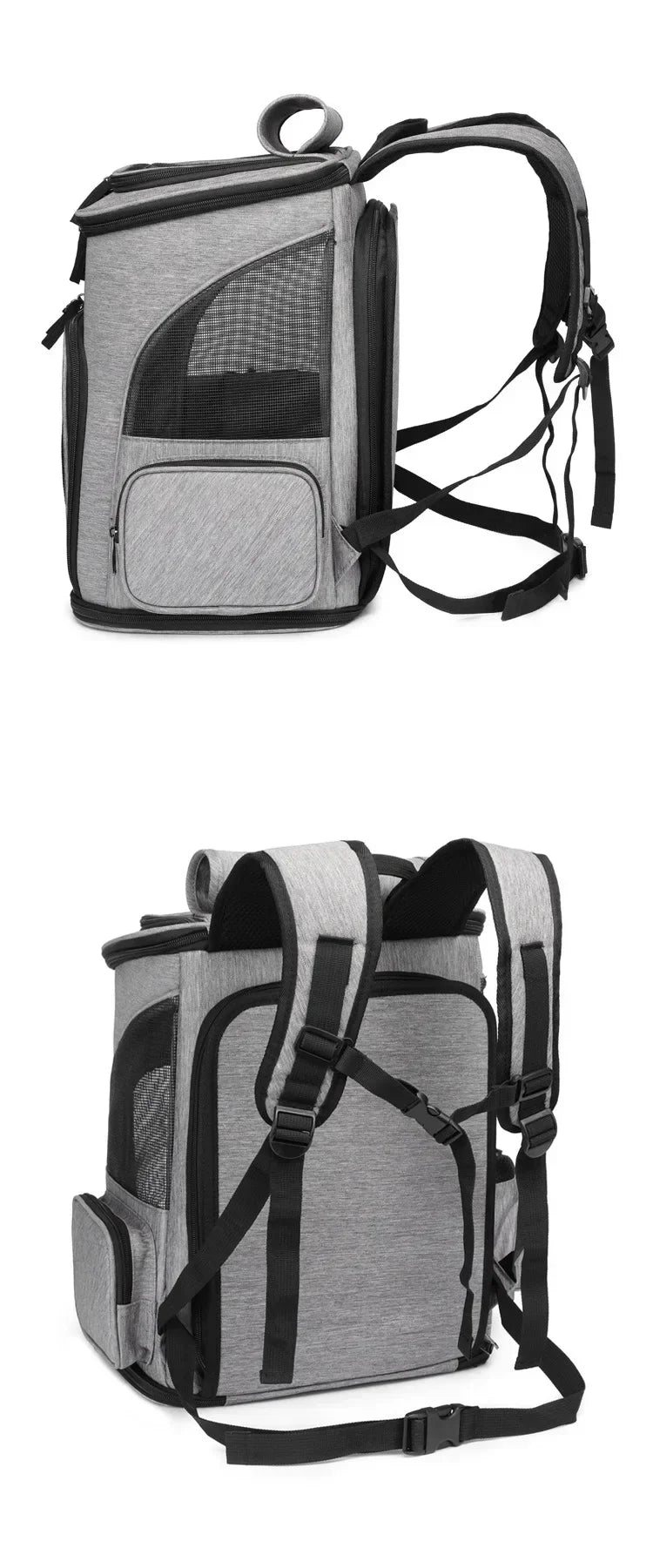 Sac à Dos pour Animaux de Compagnie - Sac Extensible pour Chiot, Sac à Grande Capacité, Sac à Dos Respirant et Portable pour Chat et Chien, Sac Pliable - La Maison Cozy