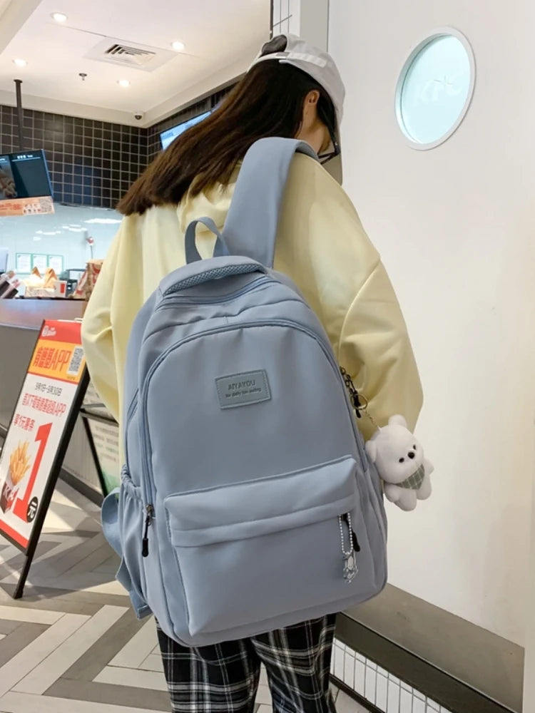 Sac à dos féminin tendance - Sac à dos de grande capacité étanche, sac à dos pour ordinateur portable, sac scolaire pour filles, sac de voyage et de livres mignon - La Maison Cozy